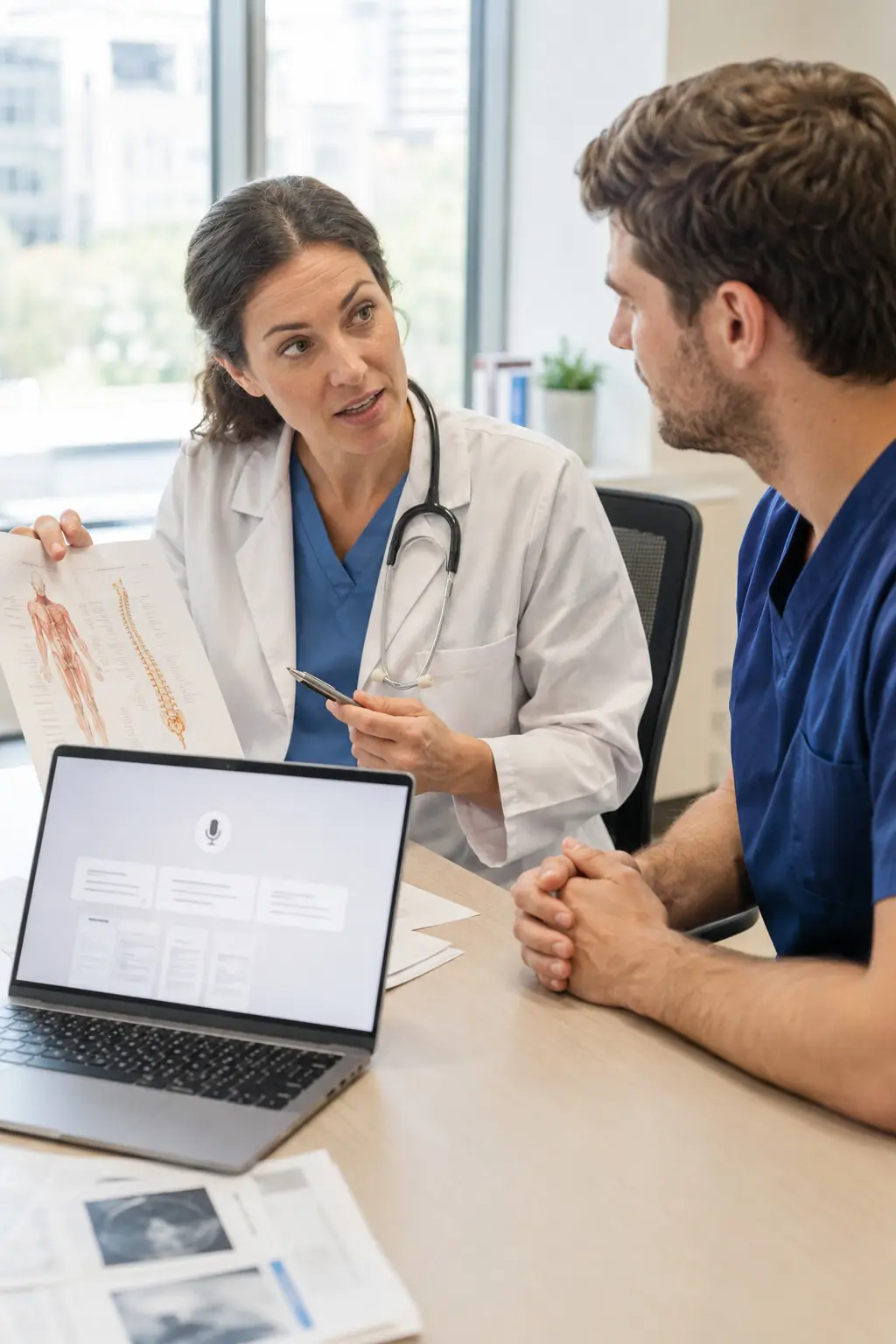 Patients and clinicians connected by medical AI